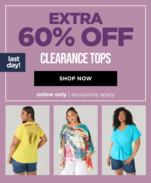 Extra 60% Off Clearance Tops