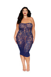 Dreamgirl Lace Shrug And Strapless Maxi Dress