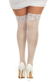 Dreamgirl Lace Trimmed Thigh Highs