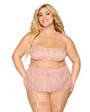 Dreamgirl Bralette Garter Skirt And Choker Set