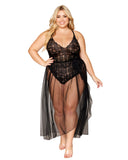 Dreamgirl Mosaic Lace Teddy And Skirt Set