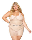 Dreamgirl Crystal Fishnet Chemise