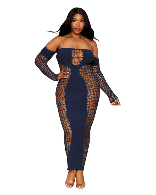 Dreamgirl Chain Trimmed Lingerie Gown