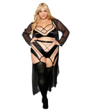 Dreamgirl Bralette Garter Skirt And G String Set