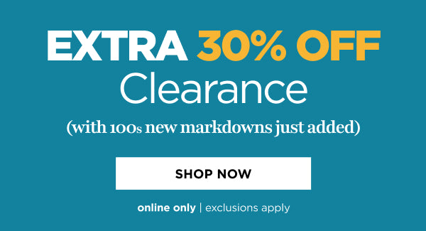 Shop Extra 30% off Clearance