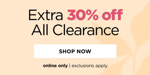 Extra 30% off Clearance