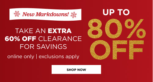 Up to 80% off Clearance. Shop Now
