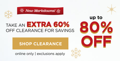 Extra 60% off Clearance. Shop Now
