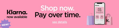 Klarna. Now Available. Shop Now. Pay over time. See details