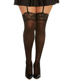 Dreamgirl Lace And Mesh Thigh Highs