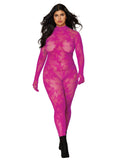 Dreamgirl Floral Lace Catsuit Bodystocking
