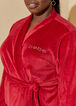 Bebe Embellished Velour Robe, Red image number 2