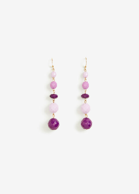 Ombre Beaded Drop Earrings, Acai image number 0