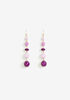 Ombre Beaded Drop Earrings, Acai image number 0