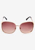Sean John Vented Oval Sunglasses, Gold image number 0