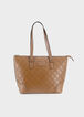 Trendy Tote Shoulder Bag Faux Leather London Fog Handbag Logomania image number 0