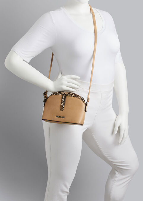 Dolce Vita Faux Python Crossbody, Nude image number 2