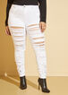Ultra Distressed High Rise Jeans, White image number 2
