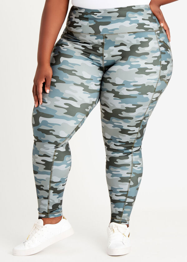 The City Legging-Camo, Olive image number 0