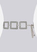 Silver Textured Chain-Link Belt, Silver image number 0