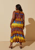 Printed Stretch Knit Maxi Dress, Multi image number 1