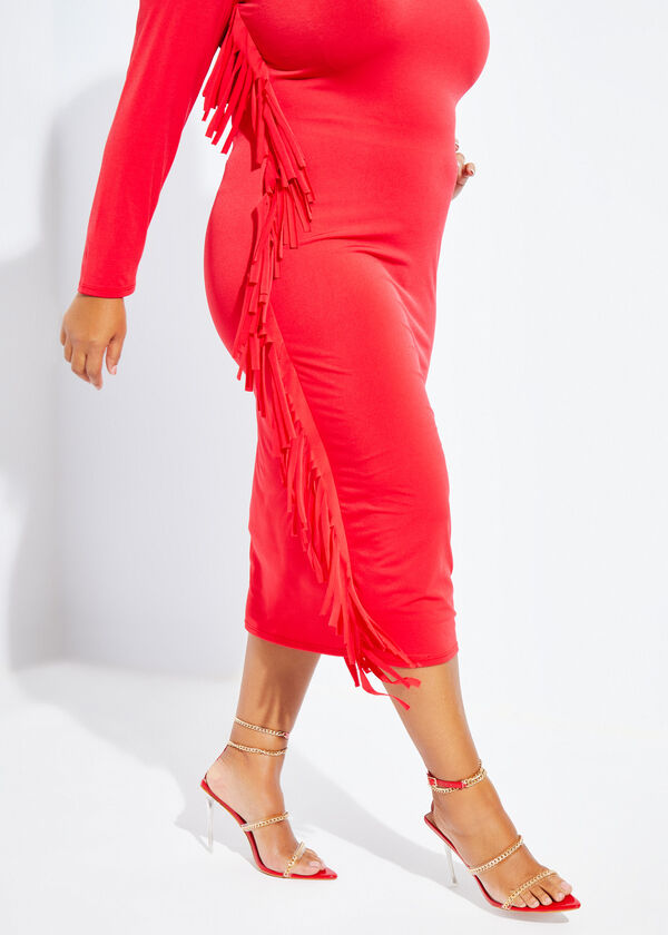 The Theodora Maxi Dress, Red image number 2