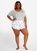 PJ Couture Rainbow Shorts Set, Grey image number 0