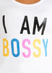 I Am Bossy Graphic Tee, White image number 1