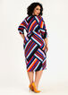 Stripe Wrap Bodycon Dress, Multi image number 1