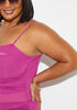 Mesh Paneled Convertible Swimsuit, Purple image number 2