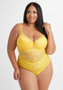 Lace Sweetheart Lingerie Bodysuit, Golden Yellow image number 0