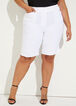 Stretch Twill Shorts, White image number 3