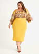 Stretch Crepe Pencil Skirt Nugget Gold, Nugget Gold image number 2