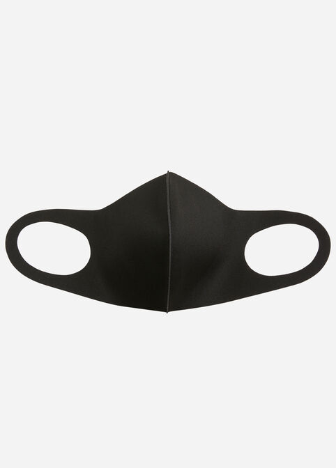Solid Black Fashion Mask Set, Black image number 2