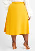 Front Slit Midi Skirt, Nugget Gold image number 1