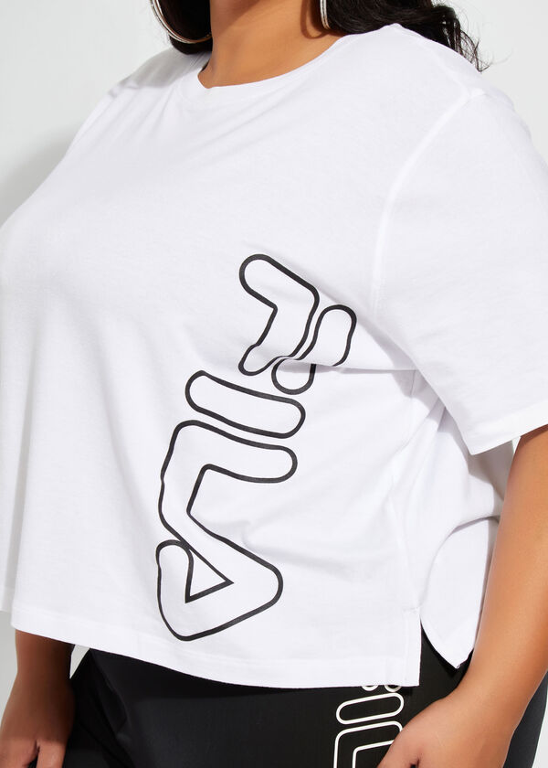 FILA Brunch Cropped Tee, White image number 2