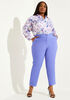 Mid Rise Stretch Power Twill Pants, Very Peri image number 2
