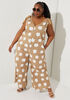 Polka Dot Linen Jumpsuit, CORNSTALK image number 2
