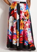Floral High Rise Maxi Skirt, Flame Scarlet image number 1