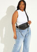 Quilted Faux Leather Beltbag, Black image number 0