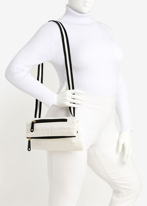 SRB2 Convertible Quilted Belt Bag, White image number 3