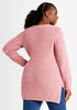 Lace Up Hi Low Tunic Sweater, Foxglove image number 1
