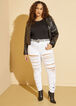 Ultra Distressed High Rise Jeans, White image number 0