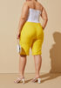 Power Twill High Rise Shorts, Maize image number 1
