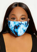 Tie Dye Fashion Face Mask Set, Blue image number 0