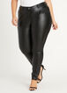 Faux Leather & Ponte Skinny Pant, Black image number 0