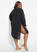 Beach Break Lace Crinkle Cover Up, Black image number 1