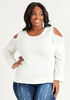 Plus Size Sweatshirt Crystal Rhinestone Plus Size Sweatshirt 2pc Set image number 0