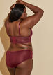 Lace Bustier And Mesh Panty Set, Rhododendron image number 1