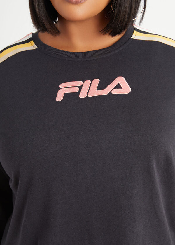 FILA Clover Terry Sweatshirt, Black image number 2